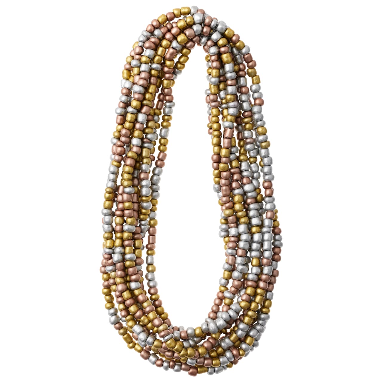 Multicolor Metallic Glass Seed Beads, 6/0 by Bead Landing™